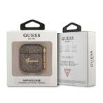 GUESS GUA24GSMW AIRPODS 1/2 COVER BRONZE/BROWN 4G SCRIPT METAL COLLECTION