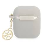 GUESS GUA2LSC4EG AIRPODS 1/2 COVER GRAY/GRAY SILICONE CHARM 4G COLLECTION