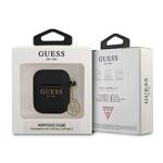 GUESS GUA2LSC4EK AIRPODS 1/2 COVER BLACK/BLACK SILICONE CHARM 4G COLLECTION