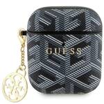 GUESS GUA2PGCE4CK AIRPODS 1/2 COVER BLACK/BLACK GCUBE CHARM