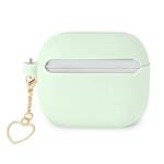 GUESS GUA3LSCHSN AIRPODS 3 COVER GREEN/GREEN SILICONE CHARM HEART COLLECTION