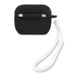 GUESS GUACAPLSVSBW AIRPODS PRO COVER BLACK AND BLACK WHITE SILICONE VINTAGE