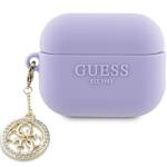 GUESS GUAP23DSLGHDU AIRPODS PRO 2 (2022/2023) COVER PURPUROWY/PURPLE 3D RUBBER 4G DIAMOND CHARM