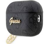 GUESS GUAP2G4GSMK AIRPODS PRO 2 (2022/2023) COVER CZARNY/BLACK 4G CHARM COLLECTION