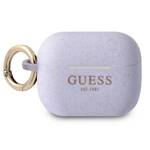 GUESS GUAPSGGEU AIRPODS PRO COVER PURPLE/PURPLE SILICONE GLITTER