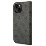 GUESS GUBKP14SHG4SHK IPHONE 14/15/13 6.1 "BLACK / BLACK BOOK 4G VINTAGE GOLD LOGO