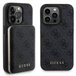 GUESS GUBPM5P13L4GEMGK SET IPHONE 13 PRO 6.1" HARDCASE + POWERBANK 5000MAH MAGSAFE BLACK/BLACK 4G METAL LOGO