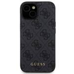 GUESS GUBPM5P15S4GEMGK SET IPHONE 15 6.1" HARDCASE + POWERBANK 5000MAH MAGSAFE BLACK/BLACK 4G METAL LOGO