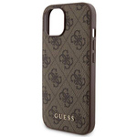 GUESS GUBPM5P15S4GEMGW SET IPHONE 15 6.1" HARDCASE + POWERBANK 5000MAH MAGSAFE BROWN/BROWN 4G METAL LOGO