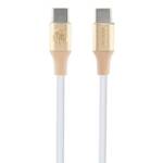 GUESS GUCCLALRGDD CABLE USB-C - USB-C 1.5M FAST CHARGING GOLD/LIGHT GOLD EBOSSED LOGO