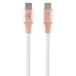 GUESS GUCCLALRGDP CABLE USB-C - USB-C 1.5M FAST CHARGING PINK/PINK EBOSSED LOGO