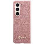 GUESS GUHAHCZFD5HGGSHP F946 WITH FOLD5 PINK/PINK HARDCASE GLITTER SCRIPT