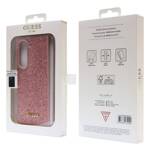 GUESS GUHAHCZFD5HGGSHP F946 WITH FOLD5 PINK/PINK HARDCASE GLITTER SCRIPT