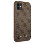 GUESS GUHCN61G4GFBR IPHONE 11 / XR 6.1 "BRONZE / BROWN HARD CASE 4G METAL GOLD LOGO