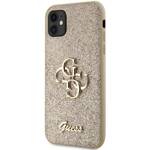 GUESS GUHCN61HG4SGD IPHONE 11 / XR 6.1 "ZLOTY / GOLD HARDCASE GLITTER SCRIPT BIG 4G