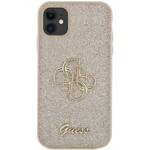 GUESS GUHCN61HG4SGD IPHONE 11 / XR 6.1 "ZLOTY / GOLD HARDCASE GLITTER SCRIPT BIG 4G