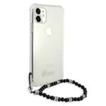 GUESS GUHCN61KPSBK IPHONE 11 6.1 " / XR TRANSPARENT HARDCASE BLACK PEARL