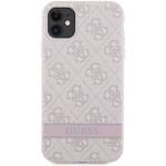 GUESS GUHCN61P4SNP IPHONE 11 / XR PINK / PINK HARDCASE 4G STRIPE