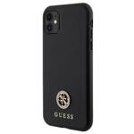 GUESS GUHCN61PS4DGPK IPHONE 11 / XR 6.1 "BLACK / BLACK HARDCASE STRASS METAL LOGO