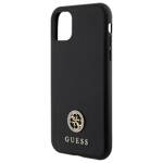 GUESS GUHCN61PS4DGPK IPHONE 11 / XR 6.1 "BLACK / BLACK HARDCASE STRASS METAL LOGO