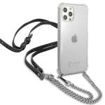 GUESS GUHCP12LKC4GSSI IPHONE 12 PRO MAX 6.7 "TRANSPARENT HARDCASE 4G SILVER CHAIN