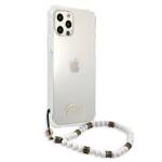 GUESS GUHCP12LKPSWH IPHONE 12 PRO MAX 6.7 "TRANSPARENT HARDCASE WHITE PEARL