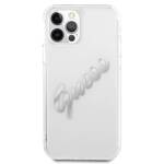 GUESS GUHCP12LKTRSVSI IPHONE 12 PRO MAX 6.7 "TRANSPARENT HARDCASE VINTAGE SCRIPT SILVER