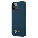 GUESS GUHCP12LLSLMGBL IPHONE 12 PRO MAX 6.7 "BLUE/BLUE HARDCASE METAL LOGO SCRIPT