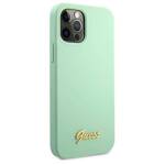 GUESS GUHCP12LLSLMGGN IPHONE 12 PRO MAX 6.7 "GREEN/GREEN HARDCASE METAL LOGO SCRIPT