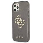 GUESS GUHCP12LPCGL4GBK IPHONE 12 PRO MAX 6.7 "BLACK/BLACK HARD CASE GLITTER 4G BIG LOGO