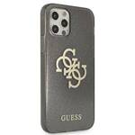 GUESS GUHCP12LPCGL4GBK IPHONE 12 PRO MAX 6.7 "BLACK/BLACK HARD CASE GLITTER 4G BIG LOGO