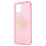 GUESS GUHCP12LPCGL4GPI IPHONE 12 PRO MAX 6.7 "PINK/PINK HARD CASE GLITTER 4G BIG LOGO