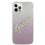 GUESS GUHCP12LPCIGLSPI IPHONE 12 PRO MAX 6.7 "PINK/PINK HARDCASE GLITTER GRADIENT SCRIPT