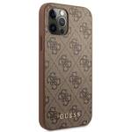 GUESS GUHCP12MG4GFBR IPHONE 12/12 PRO 6.1 "BRONZE / BROWN HARD CASE 4G METAL GOLD LOGO