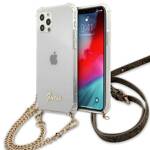 GUESS GUHCP12MKC4GSGO IPHONE 12/12 PRO 6.1 "TRANSPARENT HARDCASE 4G GOLD CHAIN