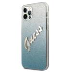 GUESS GUHCP12MPCLSBL IPHONE 12/12 PRO 6.1 "BLUE/BLUE HARDCASE GLITTER GRADIENT SCRIPT