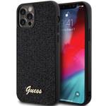 GUESS GUHCP12MPMSDGSK IPHONE 12/12 PRO 6.1 "BLACK/BLACK HARDCASE DISCO METAL SCRIPT