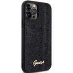 GUESS GUHCP12MPMSDGSK IPHONE 12/12 PRO 6.1 "BLACK/BLACK HARDCASE DISCO METAL SCRIPT