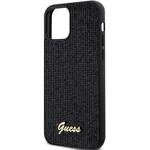 GUESS GUHCP12MPMSDGSK IPHONE 12/12 PRO 6.1 "BLACK/BLACK HARDCASE DISCO METAL SCRIPT