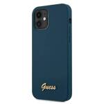 GUESS GUHCP12SLSLMGBL IPHONE 12 MINI 5.4 "BLUE/BLUE HARDCASE METAL LOGO SCRIPT