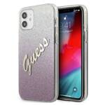 GUESS GUHCP12SPCIGLSPI IPHONE 12 MINI 5.4 "PINK/PINK HARDCASE GLITTER GRADIENT SCRIPT