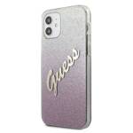 GUESS GUHCP12SPCIGLSPI IPHONE 12 MINI 5.4 "PINK/PINK HARDCASE GLITTER GRADIENT SCRIPT