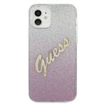 GUESS GUHCP12SPCIGLSPI IPHONE 12 MINI 5.4 "PINK/PINK HARDCASE GLITTER GRADIENT SCRIPT