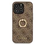 GUESS GUHCP13L4GRBRBON IPHONE 13 PRO / 13 6.1 "BRONZE / BROWN HARDCASE 4G WITH RING STANDARD