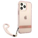 GUESS GUHCP13LHTSGSPP IPHONE 13 PRO / 13 6.1 "PINK / PINK HARDCASE TRANSLUENT STAP