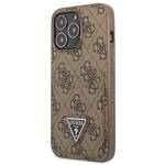 GUESS GUHCP13LP4TPW IPHONE 13 PRO / 13 6.1 "BROWN / BROWN HARDCASE 4G TRIANGLE CARDSLOT LOGO