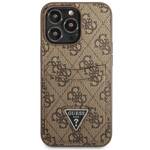 GUESS GUHCP13LP4TPW IPHONE 13 PRO / 13 6.1 "BROWN / BROWN HARDCASE 4G TRIANGLE CARDSLOT LOGO