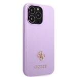 GUESS GUHCP13LPS4MU IPHONE 13 PRO / 13 6.1 "PURPLE / PURPLE HARDCASE SAFFIANO 4G SMALL METAL LOGO