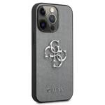 GUESS GUHCP13LS4GSGR IPHONE 13 PRO / 13 6.1 "GRAY / GRAY HARDCASE SAFFIANO 4G METAL LOGO