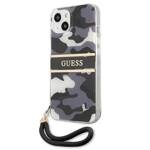 GUESS GUHCP13MKCBBK IPHONE 13/14/15 6.1 "BLACK / BLACK HARDCASE CAMO STRAP COLLECTION